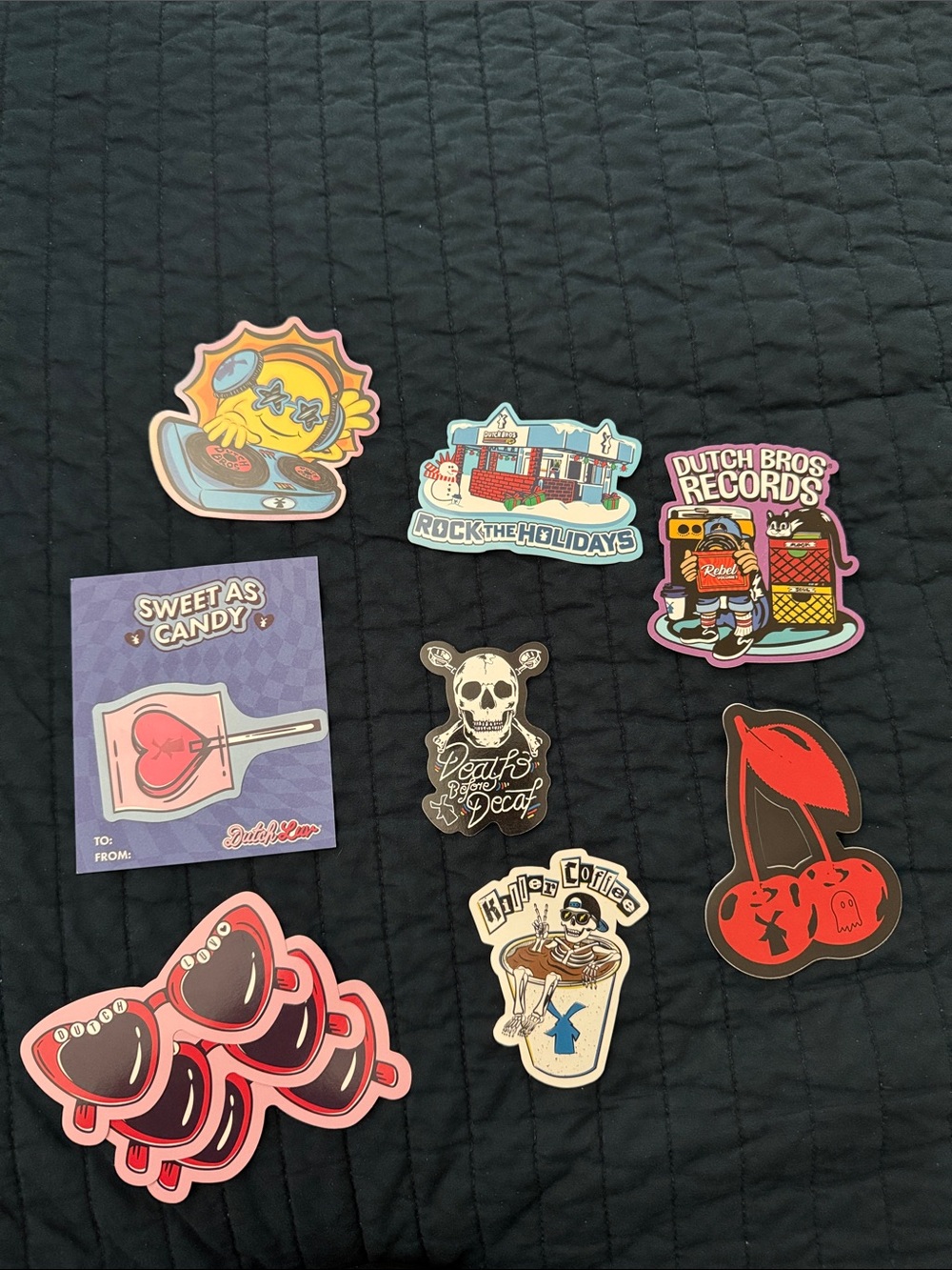 Bundle of 10 Dutch Bros Stickers